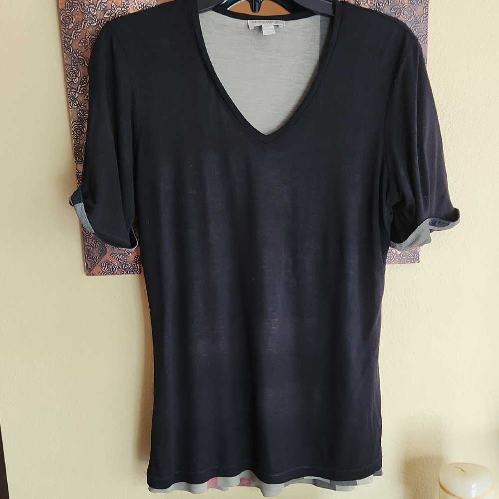 Authentic Burberry Reversible V-neck Shirt
